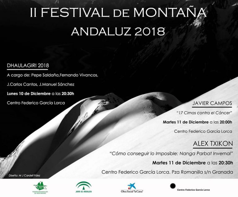 El II Festival de Montaña Andaluza 2018 comienza hoy en el Centro García Lorca de Granada