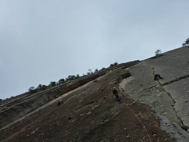 El Chorro, escenario de la última concentración de 2018 del Equipo Andaluz de Alpinismo