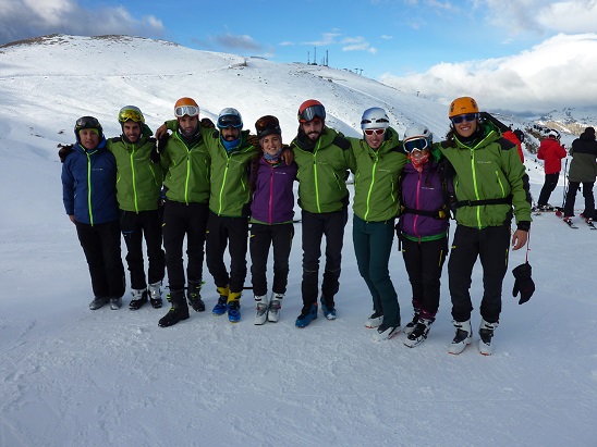 El grupo del PTDA, en el Intercentros FEDME de Benasque