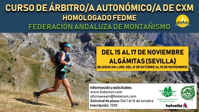 Curso de Árbitro/a Autonómico/a de CxM homologado FEDME