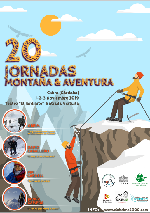 Las Jornadas de Montaña y Aventura de Cabra cumplen en esta edición 20 años