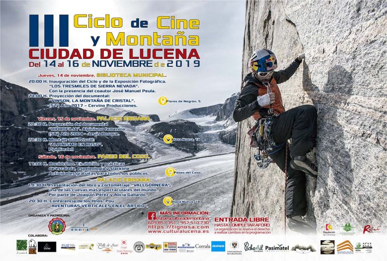 El III Ciclo de Cine y Montaña ‘Ciudad de Lucena’ contará con un programa de alto nivel