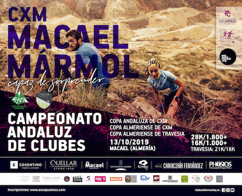 El Campeonato de Andalucía de Clubes de CxM se celebra este domingo en Macael