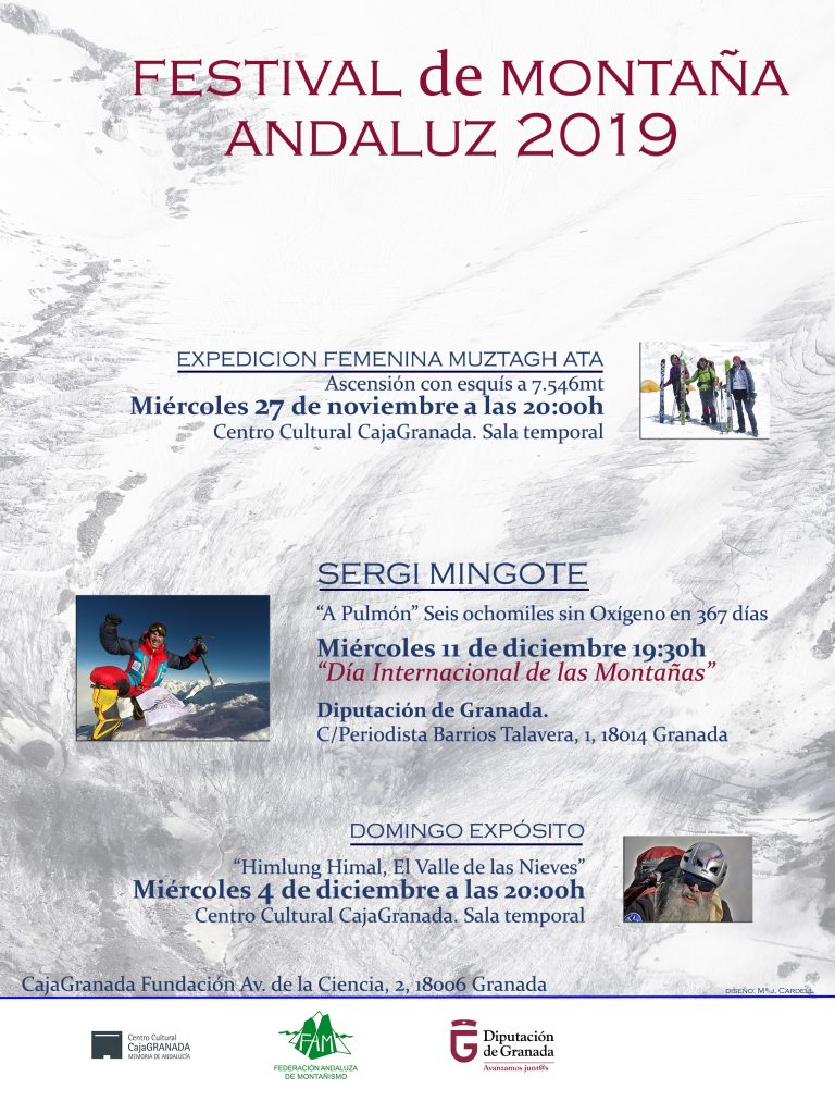 Cartel de lujo en el Festival de las Montañas 2019 en Granada