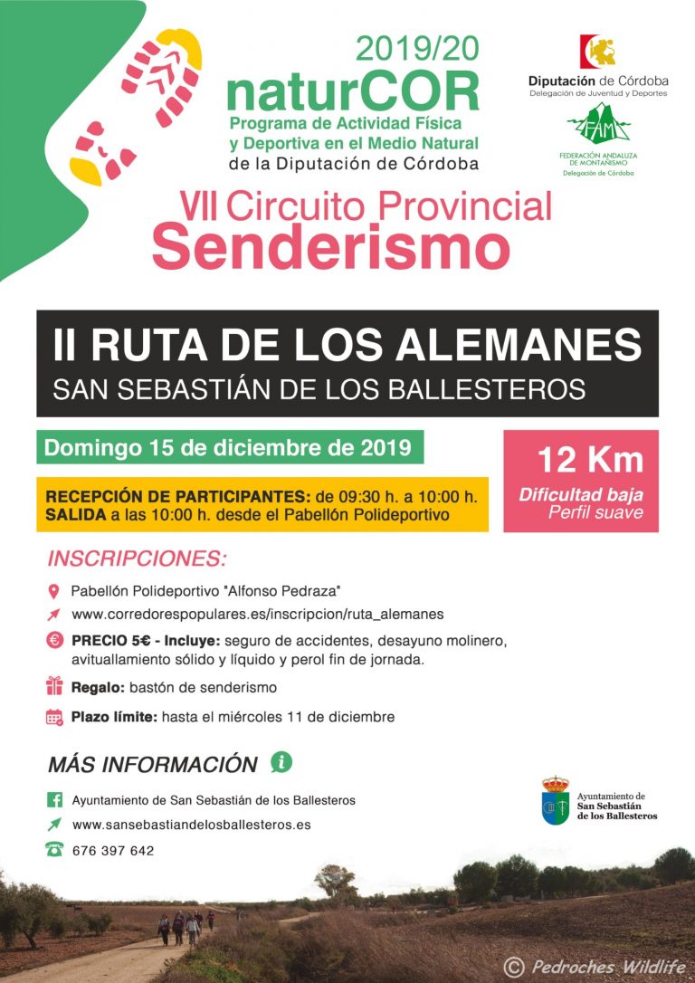 La II Ruta de los Alemanes del Circuito NaturCOR se celebra este próximo 15 de diciembre