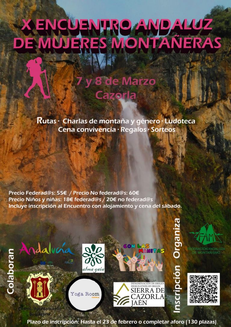Cazorla acoge este año el X Encuentro Andaluz de Mujeres Montañeras