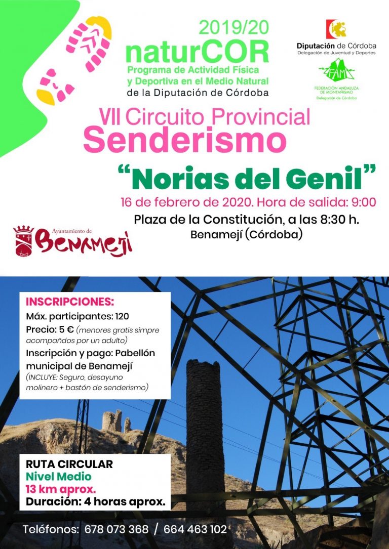 Ruta las Norias del Genil, tercera cita del Circuito NaturCOR
