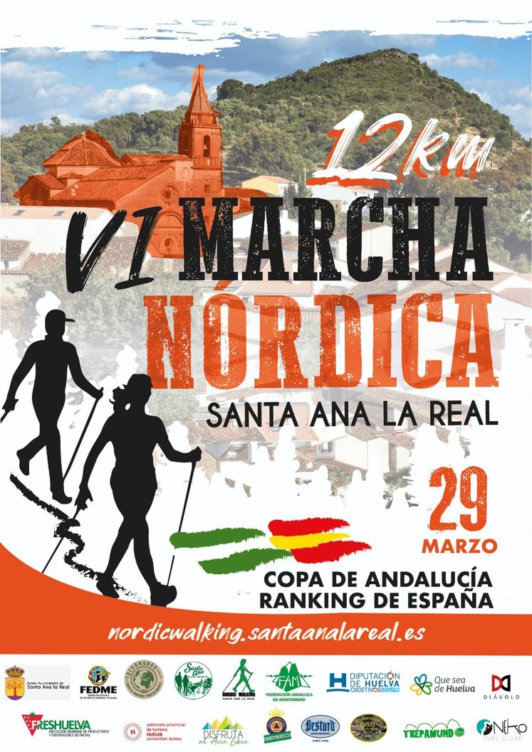 La VI Marcha Nórdica Santa Ana la Real 2020 abre inscripciones mañana domingo