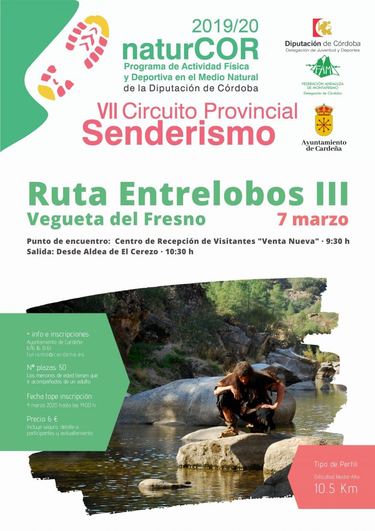 La Ruta Entrelobos III Vegueta del Fresno del circuito Naturcor se celebra este sábado 7 de marzo