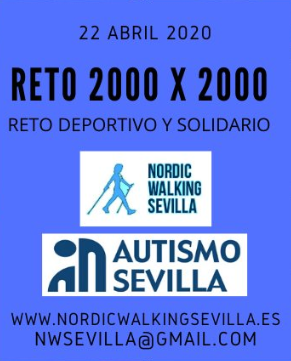 El club Nordic Walking Sevilla entrega 2.000 euros y recibe el certificado de Autismo Sevilla tras su Reto Solidario