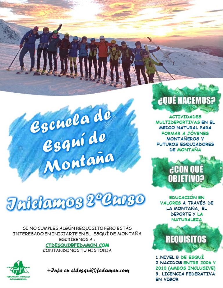 La FAM pone en marcha el 2º Curso de Esquí de Montaña