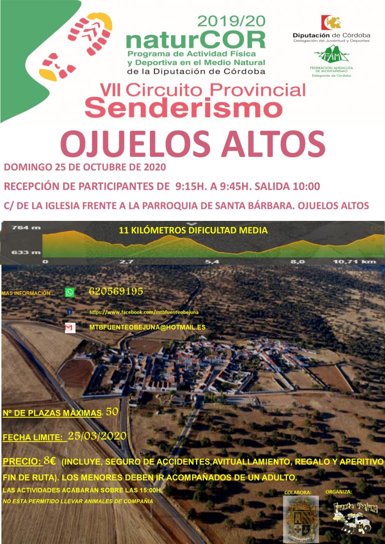 El Circuito NaturCOR llega a Fuente Obejuna con la Ruta Sierra de Ojuelos Altos
