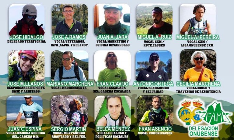 La reforzada delegación de Huelva se marca crecer más en la provincia y ser referente en CxM y Marcha Nórdica