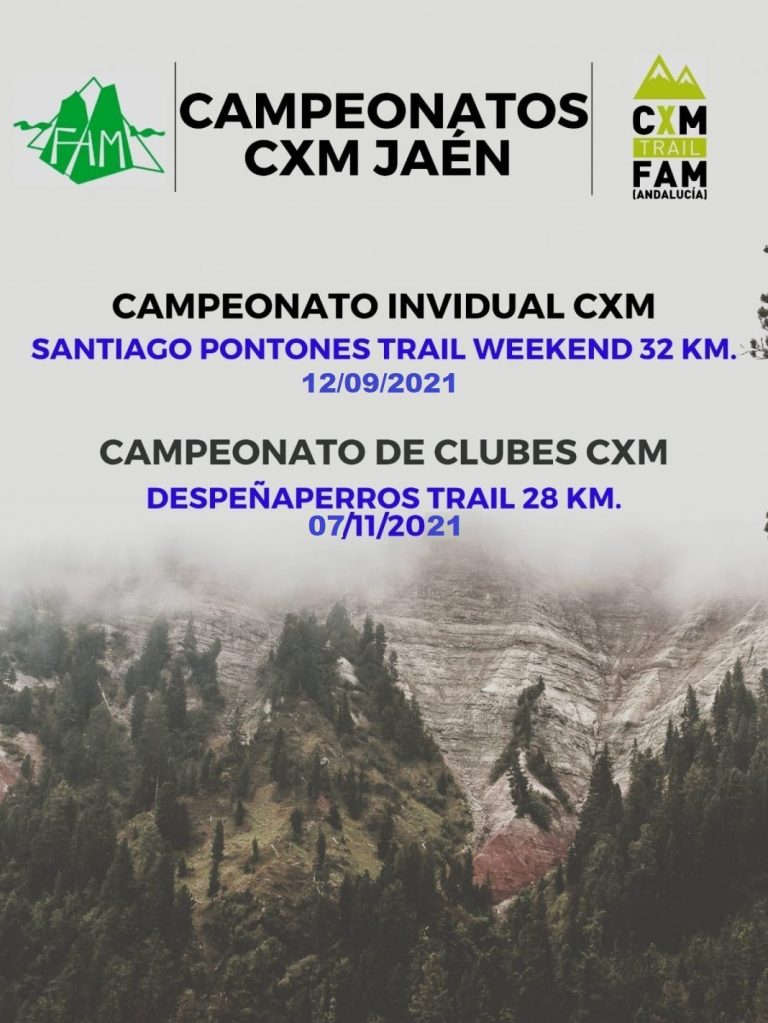Los Campeonatos Provinciales de CxM de Jaén, concentrados en el último tercio de la temporada