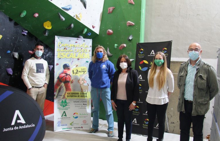 Presentado en Huelva el Campeonato de Andalucía de Escalada en Edad Escolar en el que tomarán parte las mejores promesas de la comunidad andaluza