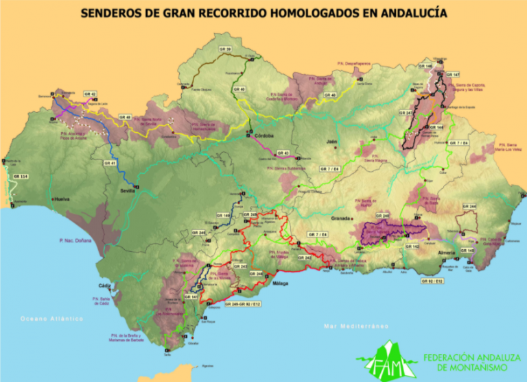 La Junta de Andalucía aprueba las bases reguladoras para el fomento de uso deportivo de los senderos andaluces