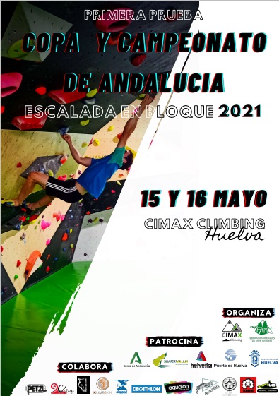 Campeonato de Andalucía y Copa de Escalada en Bloque, a mediados de mayo en Huelva