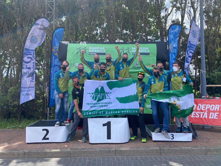 Andalucía de nuevo dominadora de la Marcha Nórdica nacional con título en Masculino y subcampeonato en Femenina, y Sonia Mirás campeona de España y bronces para Juan Carlos Cabello y Laura Ramos