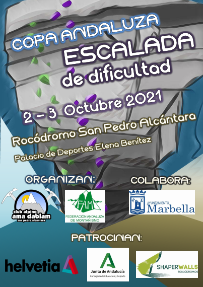 Las inscripciones para la prueba de Copa Andaluza de Escalada de Dificultad en San Pedro de Alcántara se podrán realizar desde el lunes 20 de septiembre