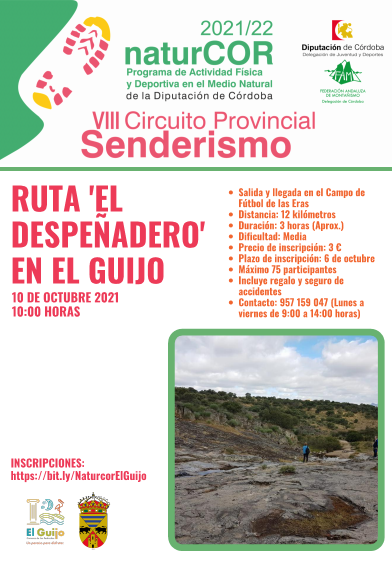 El VIII Circuito naturCOR llega a El Guijo en su quinta cita con la Ruta El Despeñadero