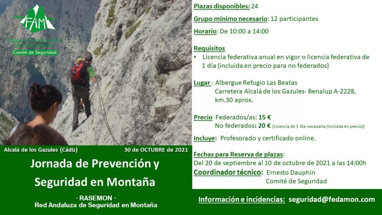 Actualización de las acciones formativo-preventivas de Prevención y Seguridad de la FAM