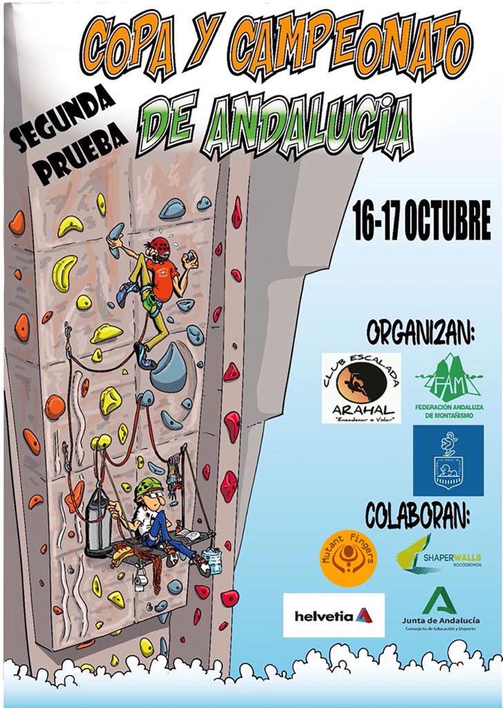 El Club de Escalada Arahal tiene abiertas sus inscripciones para el Campeonato de Andalucía y  segunda prueba de Copa Andaluza de Dificultad