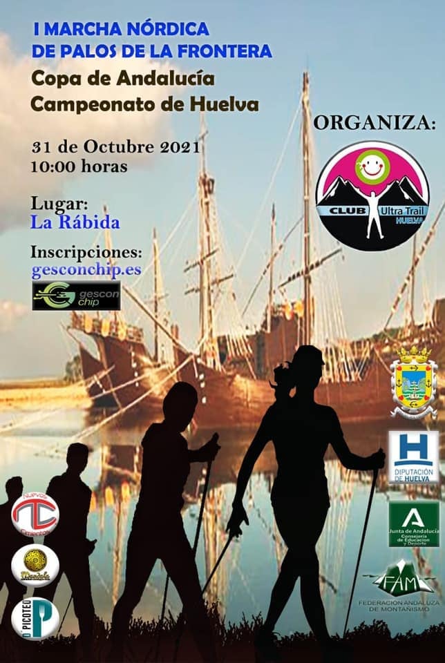 La Copa Andaluza de Marcha Nórdica 2021 llega mañana a su penúltima cita, en Palos de la Frontera