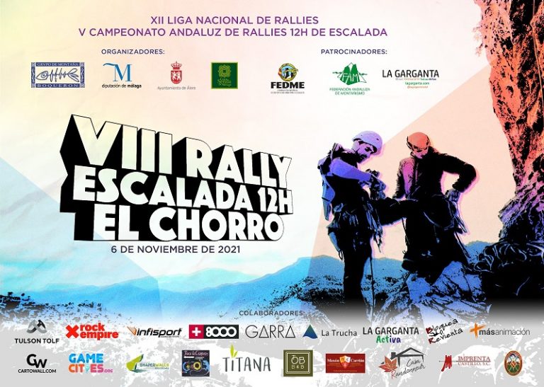 El Rally de Escalada 12 Horas El Chorro decide los títulos de la Liga 2021 este próximo sábado