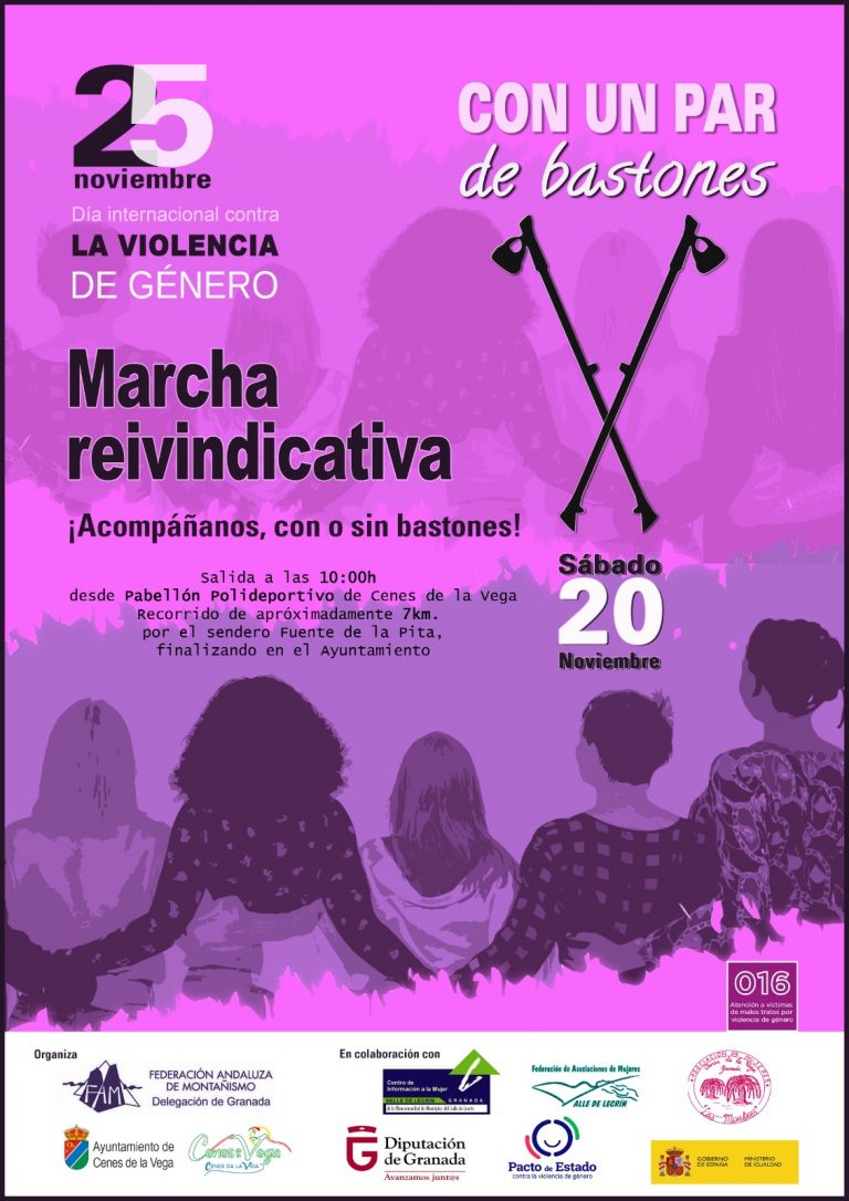 La delegación territorial de Granada organiza para este sábado una Marcha Reivindicativa contra la Violencia de Género