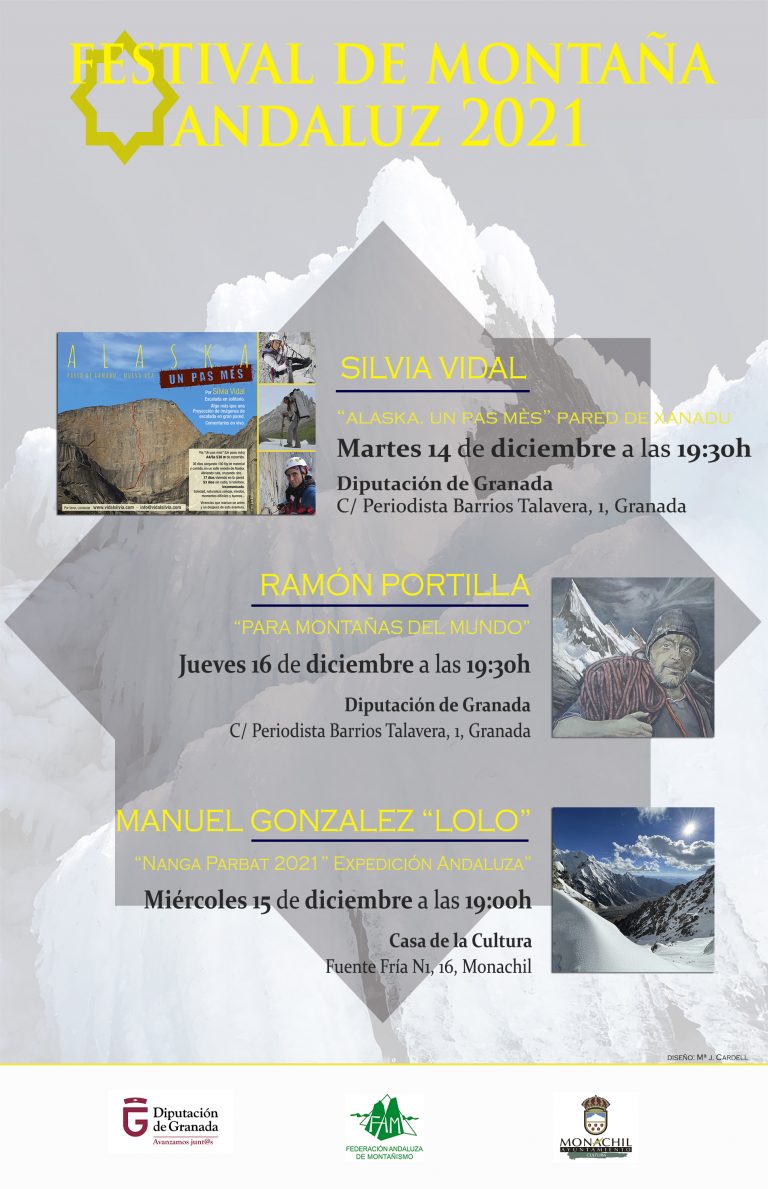Silvia Vidal, Lolo González y Ramón Portilla, protagonistas del Festival de Montaña Andaluz 2021