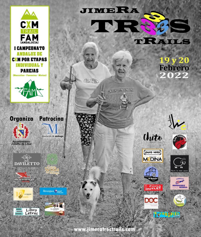 Las inscripciones para el I Campeonato de Andalucía de CxM Trail por Etapas Individual y por Parejas ‘Jimera de Líbar Tres Trails’ comienzan este viernes 21 de enero