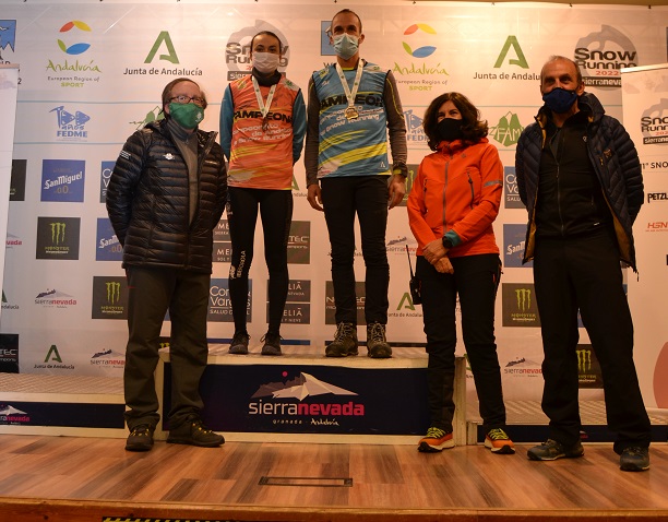 Silvia Lara y Javier Terrón, campeones de Andalucía de Snow Running 2022