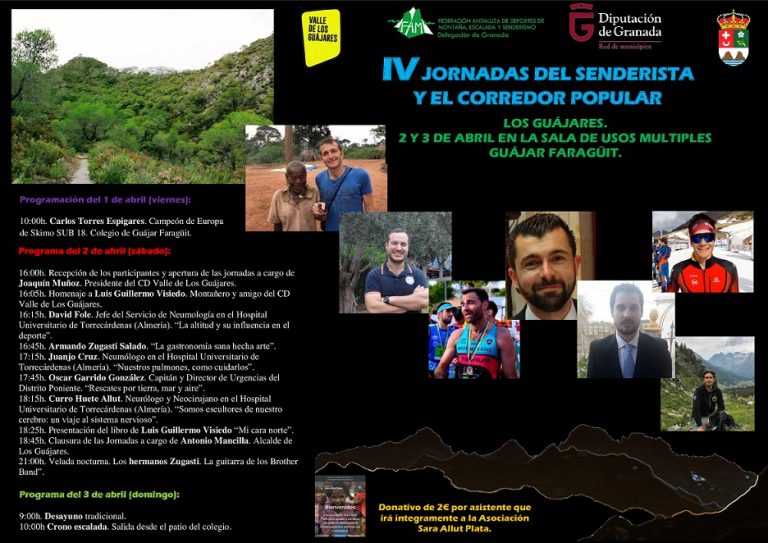 Homenajes, ponencias y música en las ‘IV Jornadas del Senderista y el Corredor Popular’ de Los Guájares