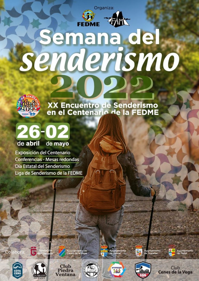 Granada acoge a finales de abril la Semana Estatal del Senderista 2022 en el Año del Centenario de la FEDME