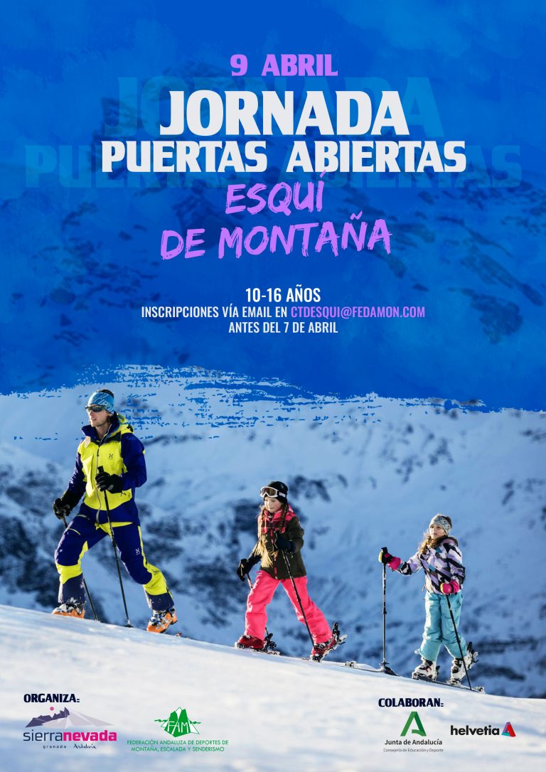 Jornada de Puertas Abiertas de Esquí de Montaña en Sierra Nevada para jóvenes de 10 a 16 años