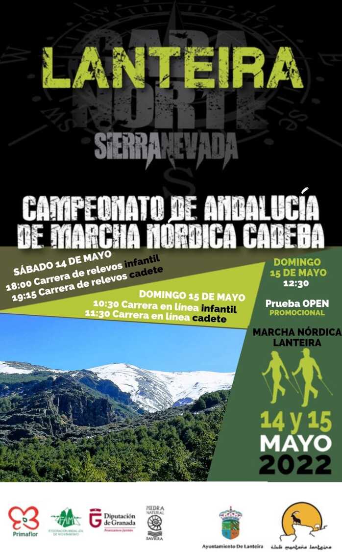 Abierto el plazo de inscripción para el Campeonato de Andalucía en Edad Escolar de Marcha Nórdica 2022
