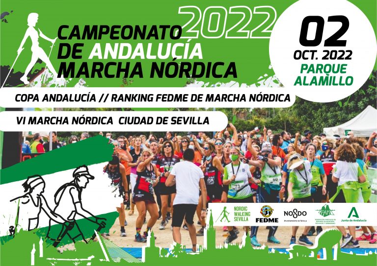 Sevilla, preparada para el Campeonato de Andalucía de Marcha Nórdica 2022 de este domingo 2 de octubre