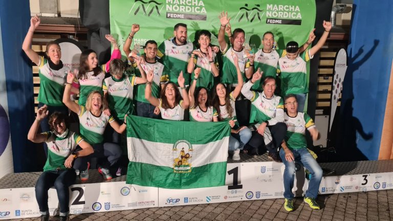 Excepcional dominio andaluz en el Campeonato de España de Marcha Nórdica con oro para la selección masculina y plata para la femenina