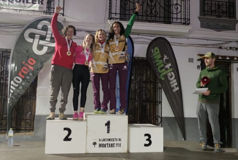 Rocío Monteoliva y Miriam García, en absoluto Femenino, y José Antonio Arjona y Pedro Soto, en Veteranos, campeones de la Liga Nacional de Rallyes de Escalada 2022