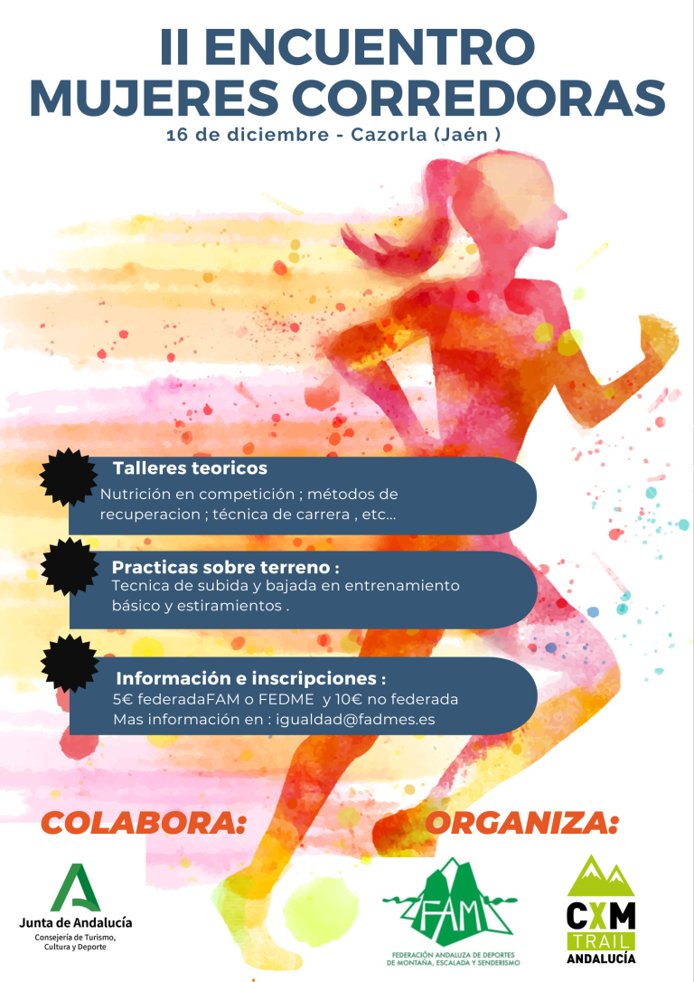 Cazorla acoge este sábado el II Encuentro de Mujeres Corredoras