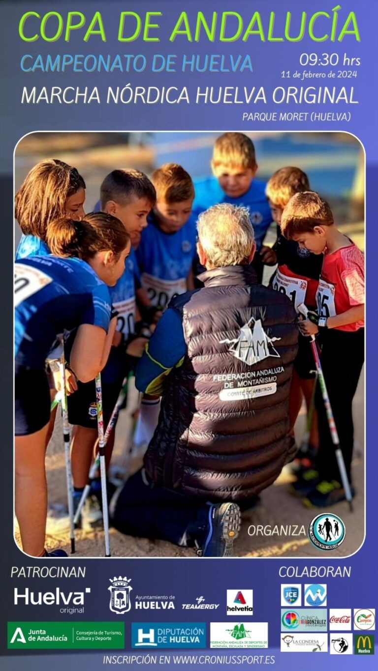 Las inscripciones para la primera prueba de la Copa Andaluza de Marcha Nórdica 2024, abiertas desde hoy