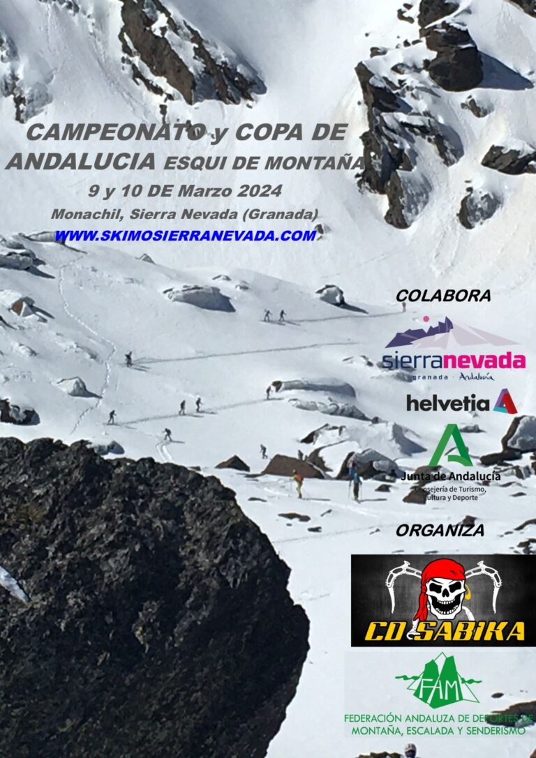 Sierra Nevada será escenario el 9 y 10 de marzo del Campeonato de Andalucía y de España de Vertical e Individual de Skimo