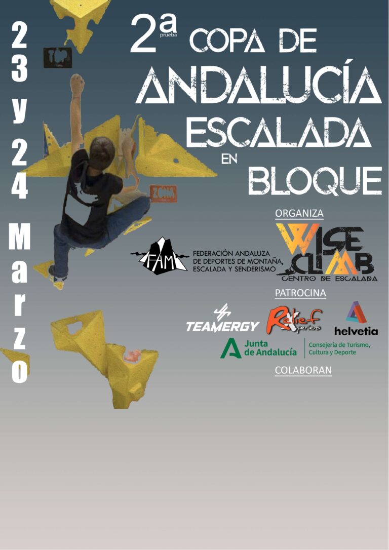 Abiertas las inscripciones para la segunda prueba de Copa Andaluza de Escalada en Bloque de Alcalá de Guadaíra