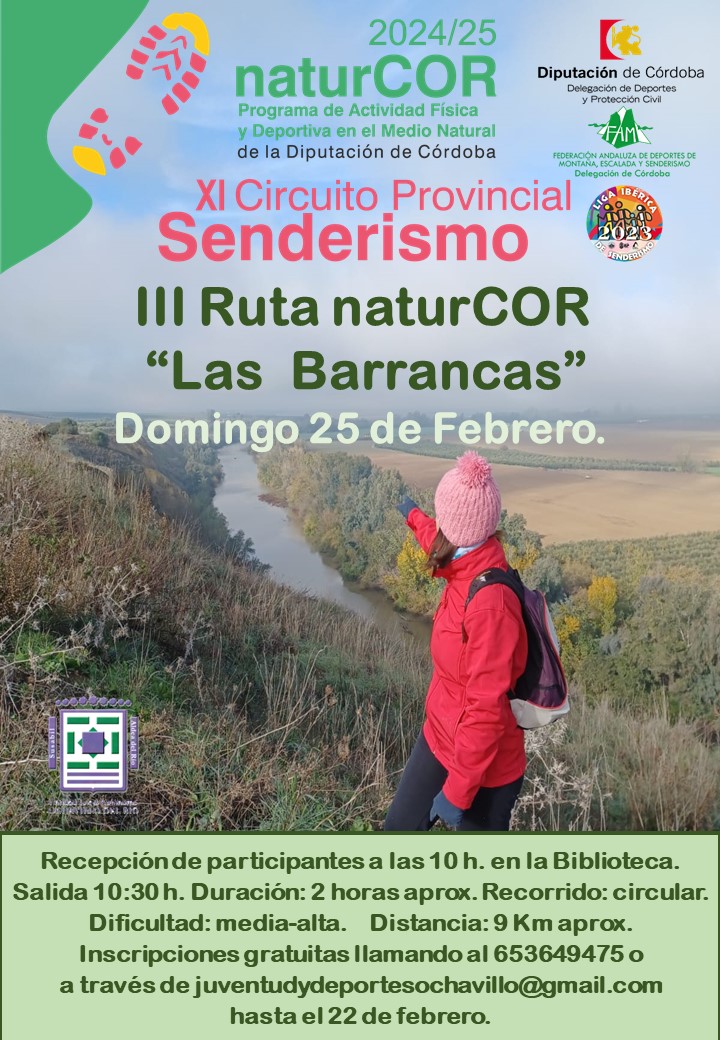 Últimos días para inscribirse para la Ruta de Las Barracas del Circuito naturCOR del domingo 25 de febrero