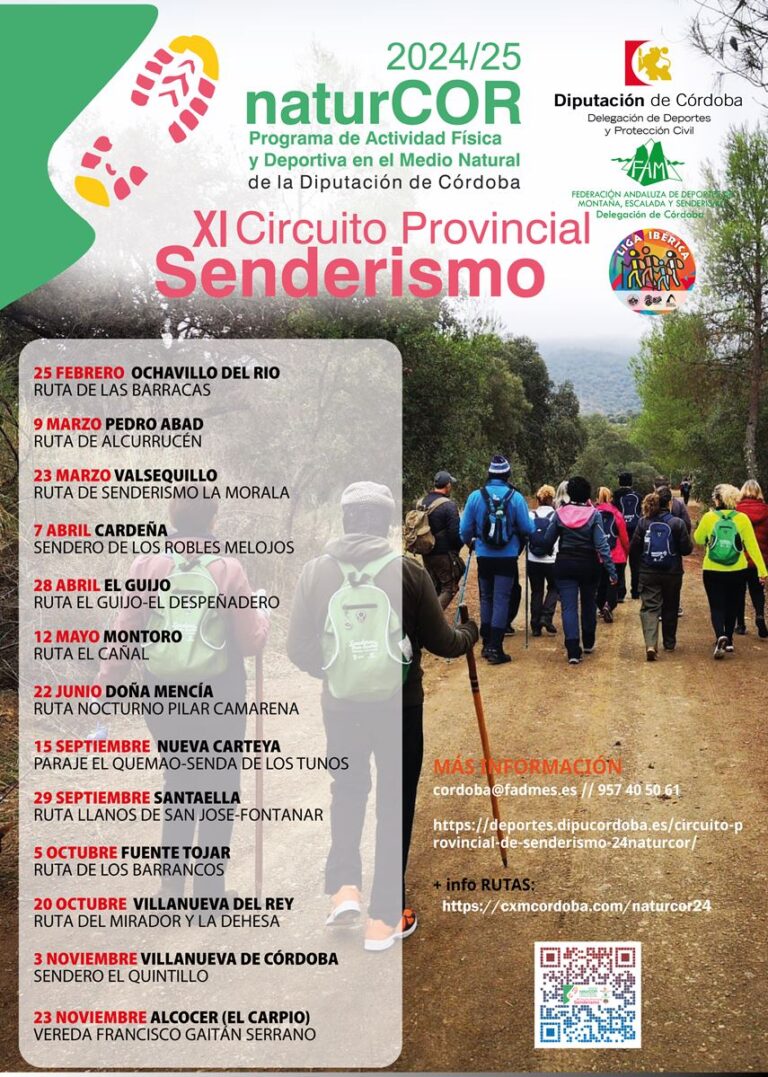 El programa naturCOR tendrá sus escalas de abril con las rutas Sendero de los Robles Melojos y de El Guijo-Despeñadero