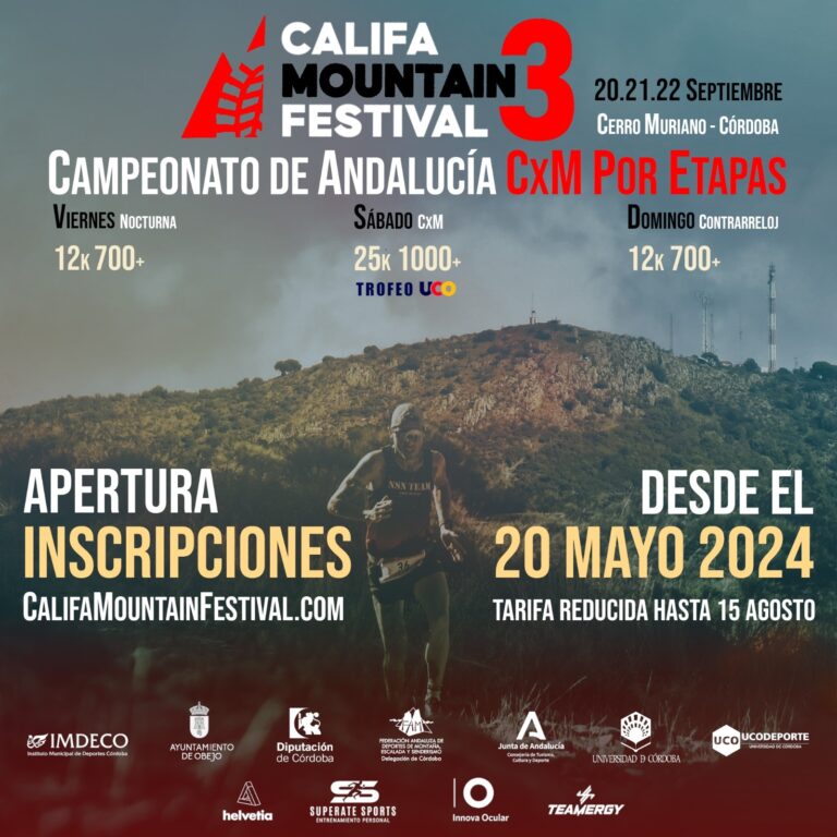 Abiertas las inscripciones para el Campeonato de Andalucía de CxM por Etapas ‘’III Califa Mountain Festival’