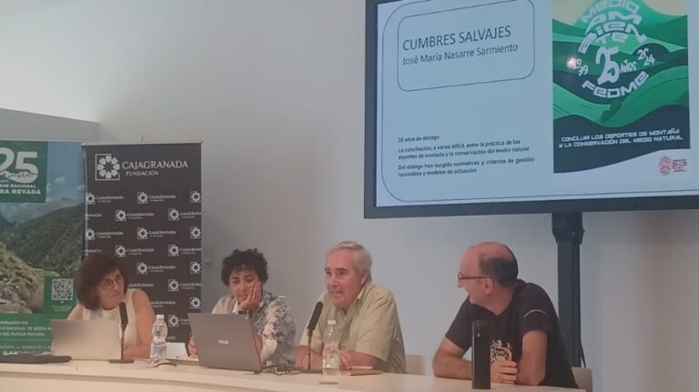 Finaliza el ciclo ‘El Montañismo en Sierra Nevada: oportunidades, retos y amenazas’ del 25 Aniversario del PN.SN. con la presencia de José María Nasarre