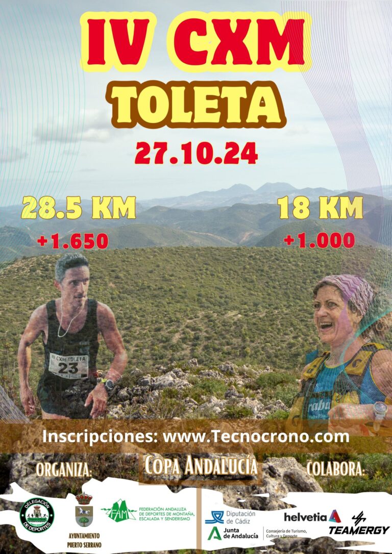 La IV CxM La Toleta de la Copa de Andalucía tiene abiertas las inscripciones con un cupo de 400 participantes