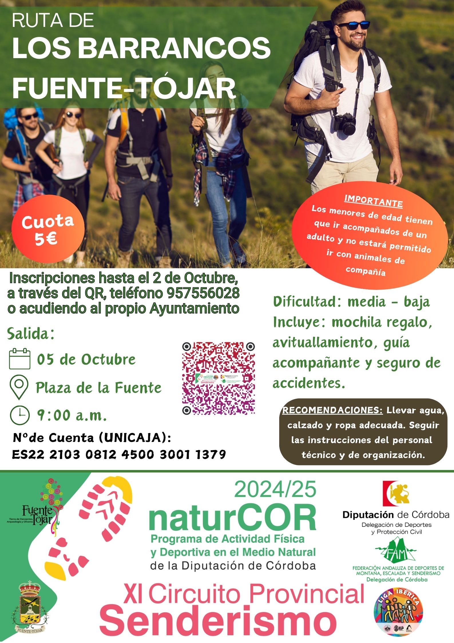 240715 Cartel Senderismo Los Barrancos NATURCOR 2024