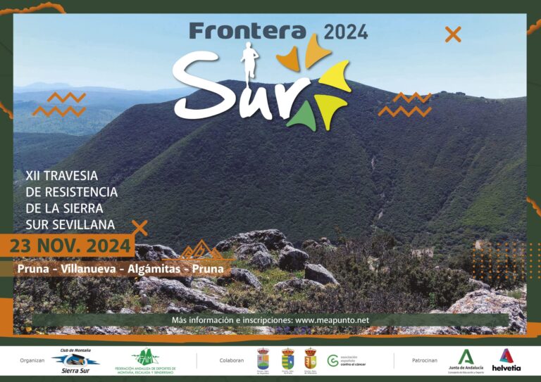 La localidad sevillana de Pruna, preparada para albergar este sábado la XII Travesía Sierra Sur Sevillana ‘Frontera Sur’